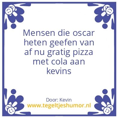 Tegeltje: Pizza