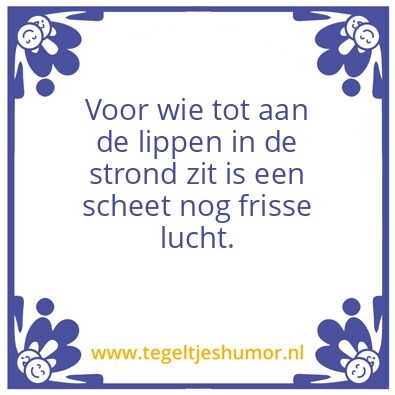Tegeltje: Frisse lucht