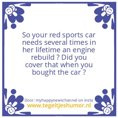 Tegeltje: Search for better Car ?