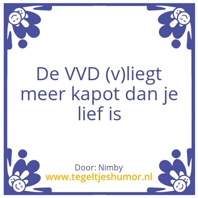 Tegeltje: VVD