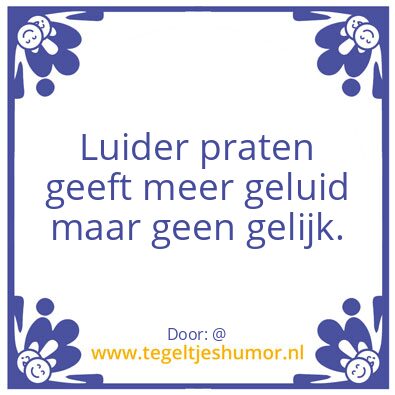 Tegeltje: @