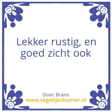 Tegeltje: Stuurhut