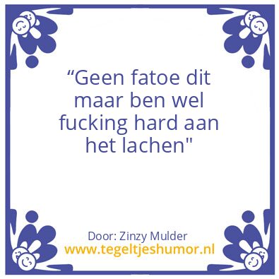 Tegeltje: Zinzy Mulder