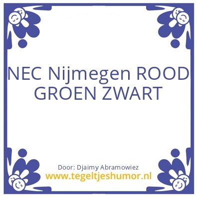 Tegeltje: NEC