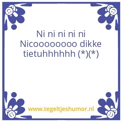 Tegeltje: poep