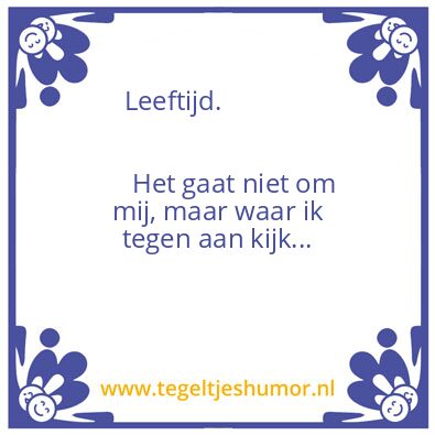 Tegeltje: Niet belangrijk