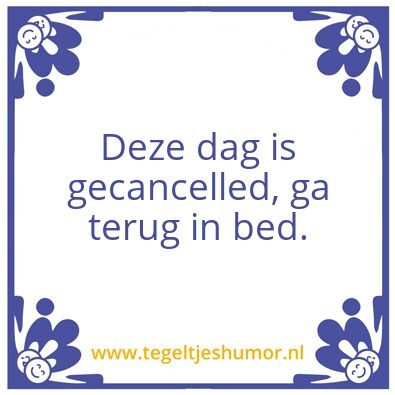 Tegeltje: Cancel