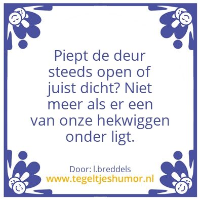 Tegeltje: wiggen