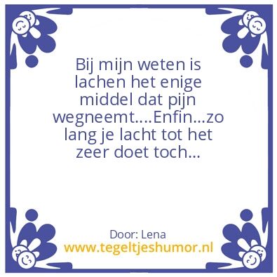 Tegeltje: Lachen