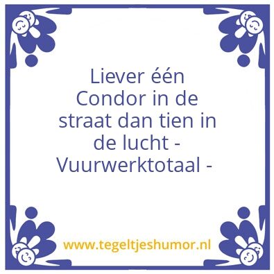 Tegeltje: VWT