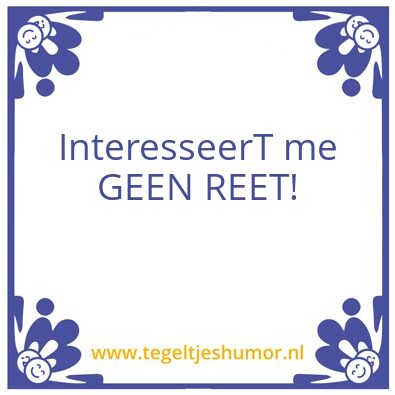 Tegeltje: speciaal voor Nicole