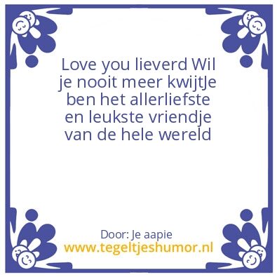 Tegeltje: Liefde