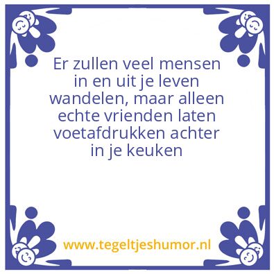 Tegeltje: keuken