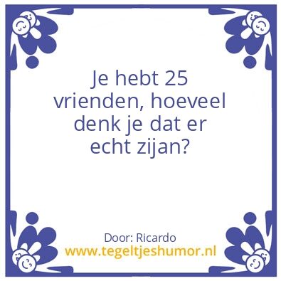 Tegeltje: Vrienden
