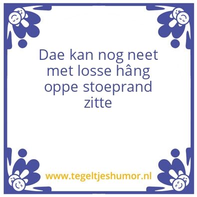 Tegeltje: Stoeprand
