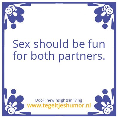 Tegeltje: Sex