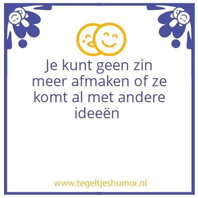 Tegeltje: IdeeÃ«n