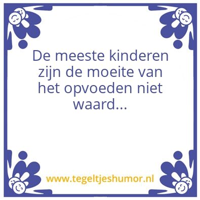 Tegeltje: Kinderen