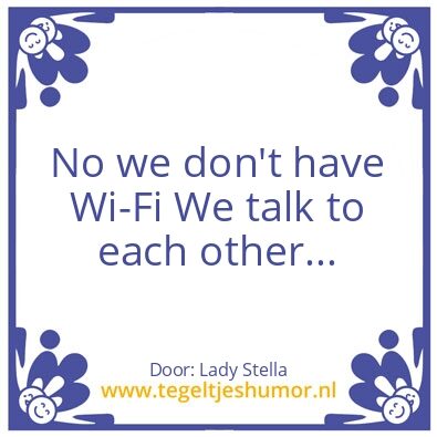 Tegeltje: Communicatie