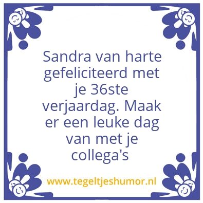 Tegeltje: Verjaardag