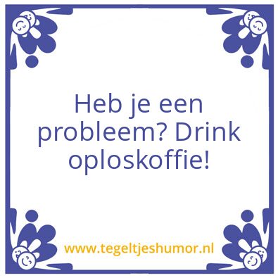 Tegeltje: Koffie