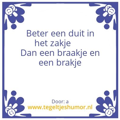 Tegeltje: a