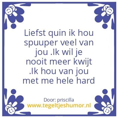 Tegeltje: quinten