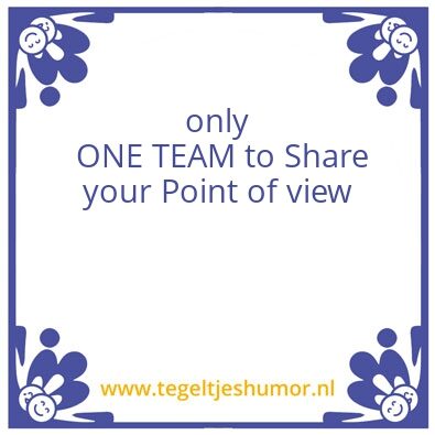 Tegeltje: Team