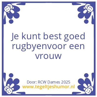 Tegeltje: Player of the Year