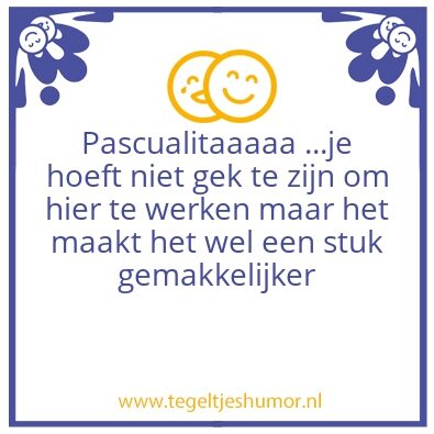 Tegeltje: 35 jaar in dienst