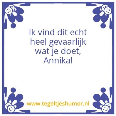 Tegeltje: Alv 1