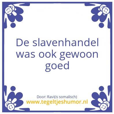 Tegeltje: Slavenhandel