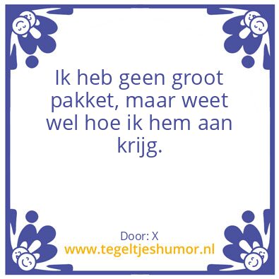 Tegeltje: X