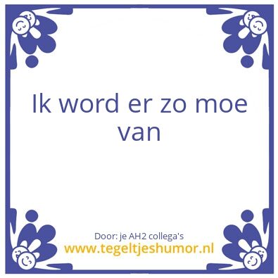 Tegeltje: voor Rogier