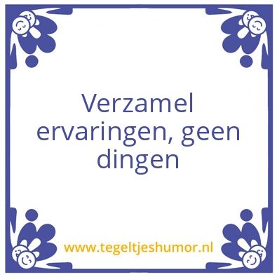 Tegeltje: Verzamel