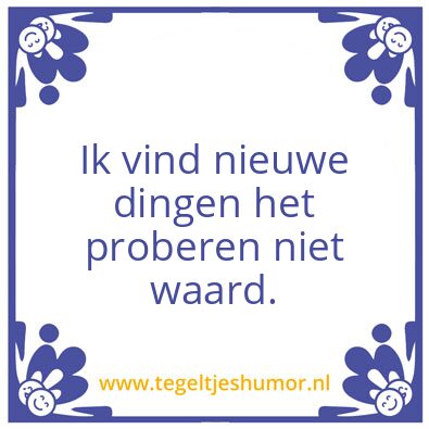 Tegeltje: oei