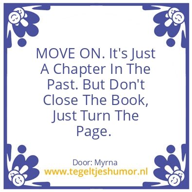 Tegeltje: Move on