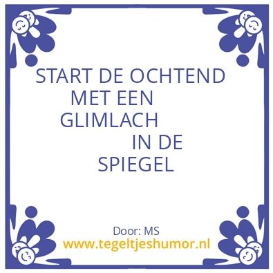 Tegeltje: O C H T E N D