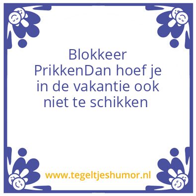 Tegeltje: En je weet het hè