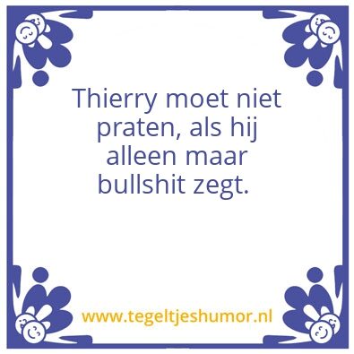 Tegeltje: Thierry