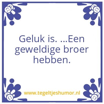 Tegeltje: Geluk