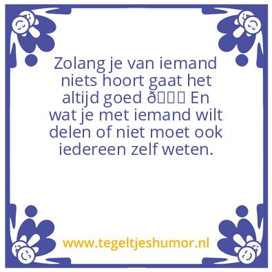 Tegeltje: Denkstof