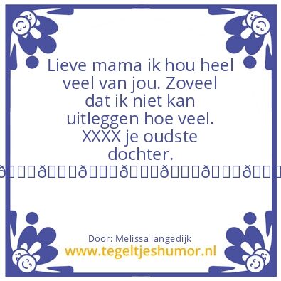 Tegeltje: Mama