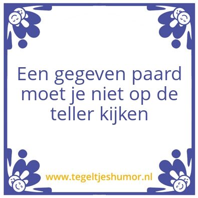 Tegeltje: .