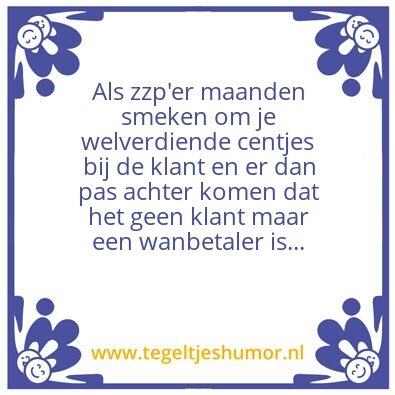 Tegeltje: Wanbetalers