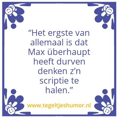 Tegeltje: Teg