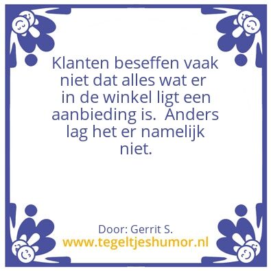 Tegeltje: Ik ben Gerrit.
