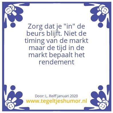 Tegeltje: De gouden tip