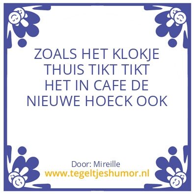 Tegeltje: klokje