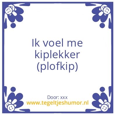 Tegeltje: xxx